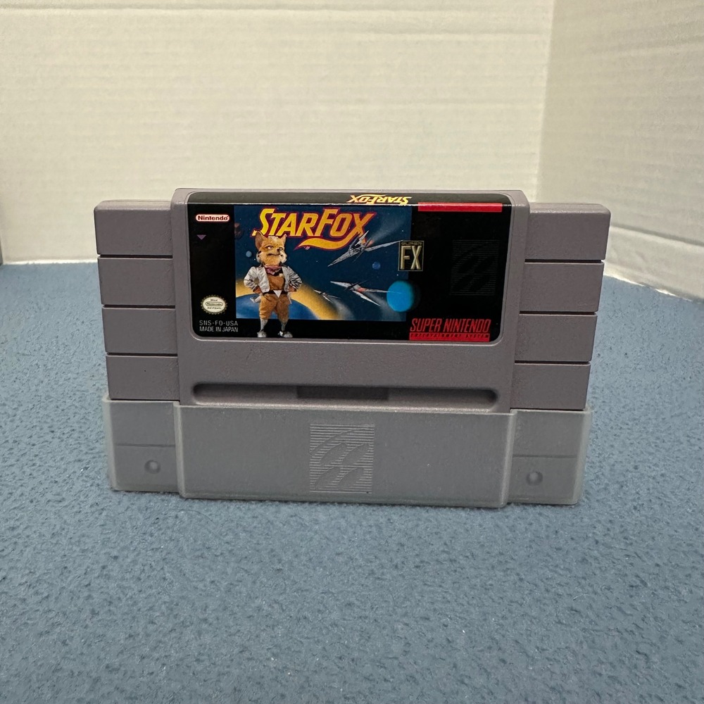 Star Fox Nintendo SNES Super FX Chip Authentic Cartridge SNS-FO-USA 1993